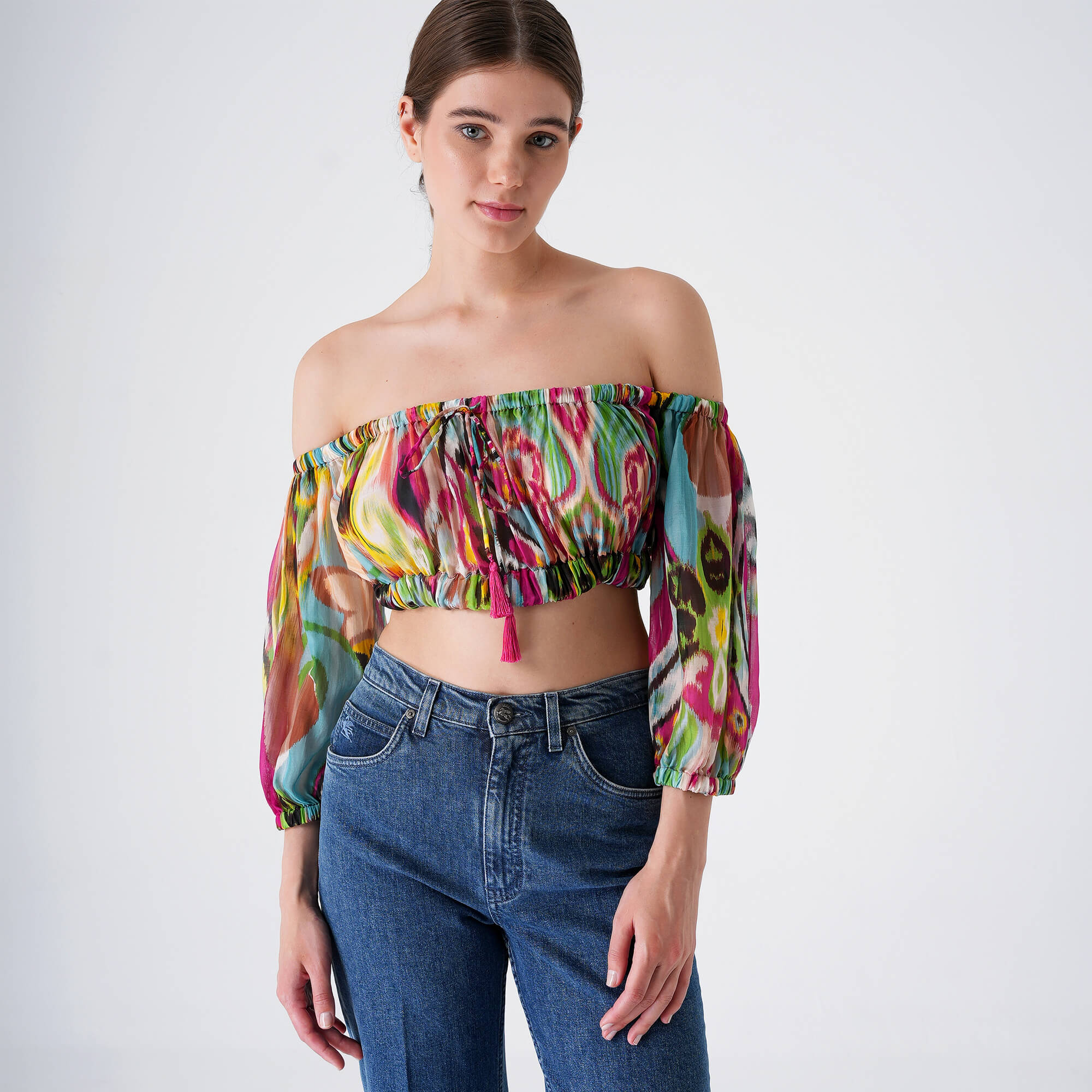 Etro - Multicolor Batik Crop Top